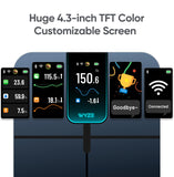 Wyze Smart Scale Ultra Smart Scale with 4.3" Color Display - Digital Scale for Body Weight BMI Muscle Mass, Heart Rate Monitor, Wi-Fi & Bluetooth Weight Scale with Baby/Pet/Luggage Mode, 400lbs, Black