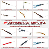 MadBite by KastKing 400-Pieces Freshwater Terminal Tackle Kit, Endorsed by Fishing Expert, Build 19+ Rigs, Fishing Hooks Accessory Kit, Fishing Gear, Weights&Sinkers, Jig Hooks, Floats and Bobber