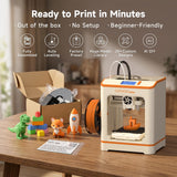 3D Printer with WiFi Cloud Print, Fully Assembled Mini 3D Printer for Beginners and Kids, Auto Leveling