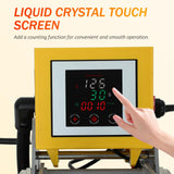 Heat Press Machine, 2000W Semi-Automatic Clamshell T-Shirt Press with Slide-Out Drawer, Teflon Coated Plate
