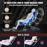 Notired Massage Chair Full Body, 2026 Zero Gravity SL-Track Shiatsu Massage Recliner Chairs with 12 Auto Modes, Foot Rollers, Waist & Calf Heating, Thai Yoga Stretch, AI Control & Body Scan L183 Beige
