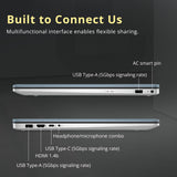 Touchscreen Laptop, Intel Ultra 7 255U, 64GB DDR5, 5TB Storage (4TB SSD+1TB Docking Station