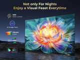 GooDee 4K Smart Projector with 5G WiFi and Bluetooth, Built-in Streaming Apps, Dolby Audio 400" Outdoor Movie Projector for Home Theater, Compatible with TV Stick, iOS, Android