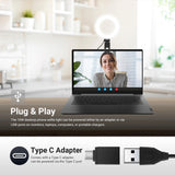 NEEWER BASICS Black BR60 5" LED Desktop Ring Light with Stand Monitor Clamp