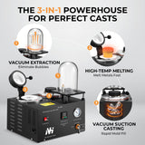Newhai 3-in-1 Vacuum Casting Machine, 1500W, Extraction & Suction &Melting