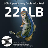 Underwater Fishing Camera with 4.3" HD IPS Screen, 220° Wide-Angle View, 50ft Waterproof Cable – Ideal for Ice, Lake, Boat and Kayak Fishing