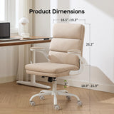 amseatec Office Chair Adjustable Desk Chair Mid Back Executive Comfortable