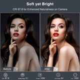 Zoom Lighting for Computer, Adjustable Desk Ring Light for Video Calls
