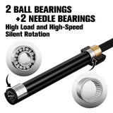 RitFit Elite 6.6ft Olympic Barbell, Robust 33lb Barbell for Weightlifting and Powerlifting, Superior Olympic Bar with Exceptional 900lbs Load Capacity, Weight Bar for 2” Standard Plates Black