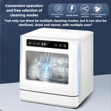 Dishwasher Tabletop Dishwasher Portable Small Fully Automatic Cleaning 4 Cleaning Modes