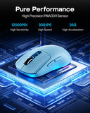 EPOMAKER NEX Lite Wireless Gaming Mouse w/Screens & RGB Charging Dock