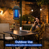 Bug Zapper Outdoor, Mosquito Zapper Outdoor, Electric Fly Zapper, Bug Zapper, Mosquito Killer, Fly Traps, 3 Prong Plug, Flying Insects Zapper Indoor Outdoor 90-130V, 4200V, ABS Plastic Outer (Black) GOOTOP