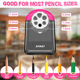 AFMAT 6 Holes Electric Pencil Sharpener and Robot Pencil Sharpener
