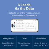 KardiaMobile 6L Max EKG Monitor, Includes One-Year KardiaCare Membership, FDA-Cleared Heart Monitor, Medical-Grade Results in 30 Seconds, Unlimited Recordings, Works with Smartphones and Tablets