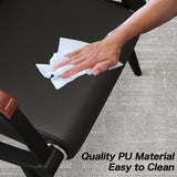 Waiting Room Bench, Office Furniture Reception Chairs with Arms (Red&Black,3 Seat) wonline