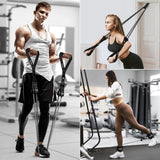 Heavy Resistance Bands for Working Out, 300lbs/360lb/420lb Exercise Bands Workout Bands with Handles, Door Anchor, Ankle Straps, Home Gym Workout Equipment for Men