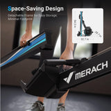 MERACH Rowing Machines for Home, Adjustable Air Resistance Professional Indoor Rowing Machine, Ergonomic Comfort Seat, Performance Monitor and Device Holder, Easy Storage MERACH