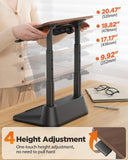 SAIJI Laptop Stand for Desk, Stable Standing Laptop Riser with Foldable Mouse Pad