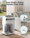 HAUSHOF 12000 BTU Portable Air Conditioners, Portable AC with Cool, Fan, Dry & Sleep Mode, AC Unit Portable with 35°-70° Auto Swing, Remote Control,24H Timer, Window Kit & Exhaust Hose Sleeve Included
