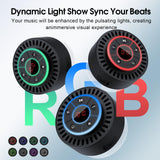 ZHINDVIS Bluetooth Speaker, Shower Speaker IPX7 Waterproof, Speakers Bluetooth Wireless with Rich Bass, Portable Speaker with LED Light, Suction Cup,8H Playtime