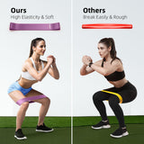 Resistance Bands for Working Out, 5-Pack Elastic Exercise Bands for Strength Training, Stretching, Workout; Home Gym Equipment for Women Men