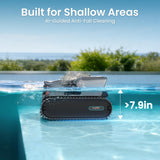 Aiper Scuba V3 Ultra AI-Cognitive Robotic Pool Cleaner & Skimmer with Dual-Camera AI Vision, All-in-One Cleaning, 8,500 GPH Suction, Smart Surface Parking & Multi-Layer Filtration, Grey