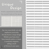 Kozyard Metal Privacy Screen 74" H x 47.2" W Decorative Outdoor Divider with Stand Panels Freestanding Screen Set for Deck Patio