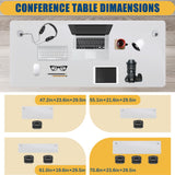 Folding Conference Table, Modular Conference Tables with Silent Wheels and 2 Cable