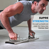 Maochang Heavy Duty Push Up Board, Full Metal Multi-Functional pushup board, Pectoral Muscle Arm Exercise Professional Equipment Home Gym Equipment, Best Choice for Fitness Professionals Gift, Stainless Steels MaoChang