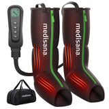 Medisana Leg Massager with Heat and Compression, Leg Massager for Circulation and Pain Relief, Foot and Calf Massager Machine for Edema, Relax Recover-Birthday Gifts for Dad Men Mom Women