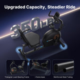 MERACH Recumbent Exercise Bike for Home, Self Powered Stationary Bike for Seniors Adults with 16-Level Automatic Resistance Adjustment, Resistance Bands