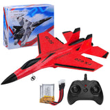 Beffkkip RC Airplane 2CH RC Plane 2.4GHz Remote Control Plane RTF SU35 RC Jet Easy to Fly FX620 Airplane Toys rc Planes for Adults, Kids and Beginner with Night Lights（Red）