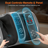 ALLYOUGER 2026 Upgraded Foot Massager with Heat - Shiatsu Deep Kneading Machine for Plantar Fasciitis, Neuropathy & Circulation - 5 Intensities, 4 Modes - Ideal Gifts for Women & Men