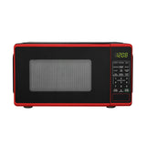 Mainstays 0.7 Cu Ft Countertop Microwave Oven, 700 Watts Compact Microwave with LED Display, 10 Power Levels & 6 Quick-Set Menus Child Safety Lock & Timer Small Microwave for Dorm, Office, Kitchen