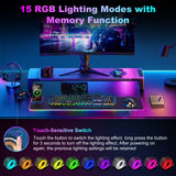 Wireless Charging RGB Gaming Mouse Pad with Foldable Phone Holder, Black