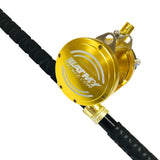 EatMyTackle 50 Wide 2 Speed Fishing Reel with 160-200 Pound Tournament Rod