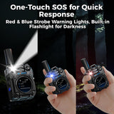 OMIZN M10 4G POC Walkie Talkie with SIM Card Included, Nationwide Push to Talk Radio with AES256 Encryption, AI Noise Reduction, SOS Alert for Business, Security & Warehouse Communication, 3 Pack