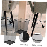 2 Pack Metal Mesh Wastebasket Square Trash Can for Office