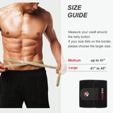 Viyafit Waist Trimmer Belt, Premium Waist Trainer for Women & Men Weight Loss Red