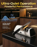 USELUCK Electric Knife Sharpener, Professional 3-Stage High-Grit Diamond Sharpening System for Precision Grinding, Sharpening,Polishing, Designed for Straight & Ceramic Kitchen Knives