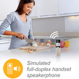 Expandable Corded/Cordless Phone with Smart Call Blocker, Silver/Black with 3 Handsets AT&T