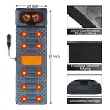 Kainsati Full Body Massage Mat with Heat & Detachable Neck Pillow - 10 Motors, 9 Speeds, 9 Modes for Neck & Back Pain Relief, Ideal Home Office Massage Pad, Gift for Men, Women