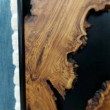 Live Edge Wood Wall Art - Natural Cedar Decor Panel for Modern Living Room and Office - 20"x60"