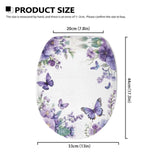 Cugasmaru Elongated Toilet Lid Cover Butterfly Purple Toilet Lid Covers for Bathroom 17 X 14 inches Standard Fits Most Round Elongated and Oblong Lids Accessories Decor
