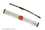 Hand Forged 1045 Painted Dragon & Waves Katana, Full Tang Sword