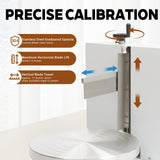 Cake Icing Machine 200W Automatic Cake Frosting Machine with LCD Display, Professional Cake Decorating Machine Cake Turntable for 4-12 Inch Cakes, for Cake Dessert Food Shops 60-320rpm (White)
