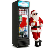 BODEGACOOLER 9 Cu. Ft Commercial Beverage Refrigerator with Glass Door & Soft LED Light | 4 Adjustable Shelves & Drink Organizer Holds 192 Cans