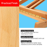 MEEDEN Large H-Frame Easel, Easel Stand for Paintings, Painting Easels, Easel Stand for Display, Solid Beechwood Wooden Easels for Painting Canvas, Holds Canvases Up to 78", Natural Color