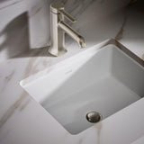 KOHLER Verticyl 17" Undermount Bathroom Vanity Sink With Overflow Drain, Undermount Bathroom Sink, White