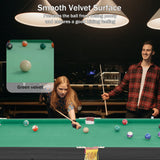 4.5Ft Foldable Pool Table, 54" Portable Folding Billiard Table for Kids and Adults, Indoor Pool Arcade Game Table with 2 Cues, 16 Balls, Triangle, 2 Chalks for Family Game Rooms (Green)